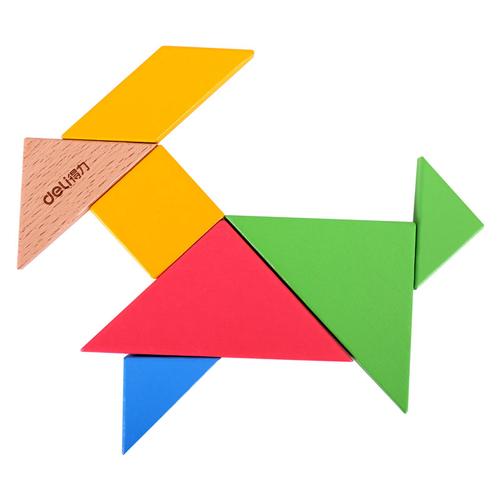 Deli Puzzle / Mainan Anak Puzzle Kayu Bisa Dibentuk Binatang 74304