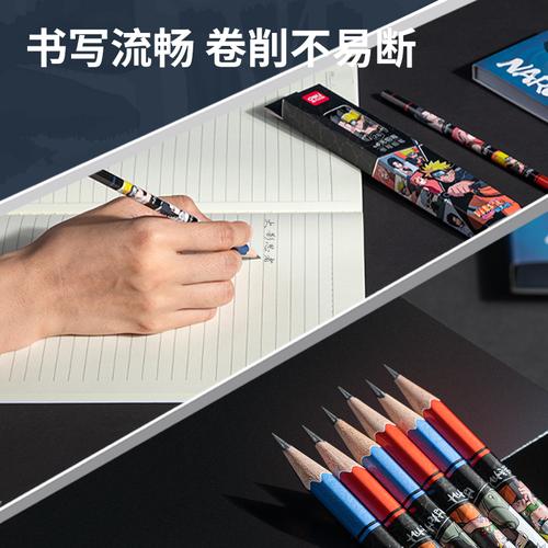 Deli Graphite Pencil / Pensil Kayu 2B Isi 8pcs Gambar Naruto 58206-2B