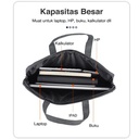 Deli Briefcase Tas Kantor Bahan cationic fabric Waterproof 2sekat 5590