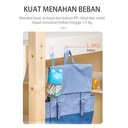 Deli Hook / Hook Gantungan Tempel Dinding 4 pcs Hingga 1.5kg 19353