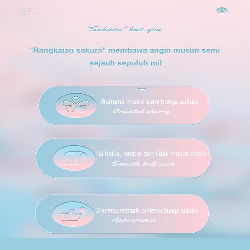 Deli Correction Tape / Tip Ex Kertas 8M Design Bunga Sakura 71540