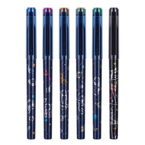 Deli Gel Pen / Pulpen Gel Box Misterius Gambar Astronot 0.5mm A613