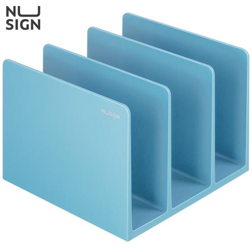 Deli Nusign Book Stand / Pembatas Buku 3 Sekat Mudah Dibersihkan NS006