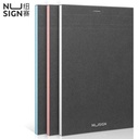 Deli Nusign Notes / Buku Catatan A6 70Lembar Cover Hitam Metalik NS222