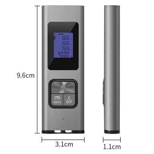 Deli Mini Lithium Laser Rangefinders/Meteran Laser Digital40m DL331040