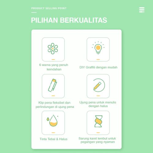Deli Pulpen Gel 6 Warna Cerah 0.5mm A125