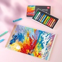 Deli Oil Pastel Profesional 12/24/36 Warna Hasil Lebih Tebal 72133