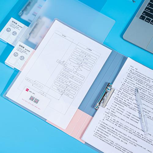 Deli File Folder Jepit Jepitan Tunggal /Ganda Warna Pastel 6451X