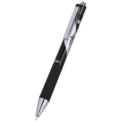 Deli Ballpoint Pen Pulpen 0.7 mm Tinta Hitam Desain Ergonomis EQ16-BK