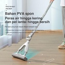 Deli Half Folded Alat Pel Lantai Lipat bahan PVA spon/EVA mop 1950X