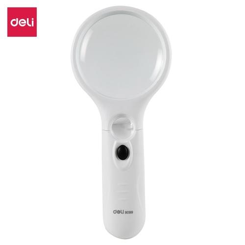 Deli Fingertip Magnifier Kaca Pembesar φ75mm/φ65mm Lens E9099/E9098