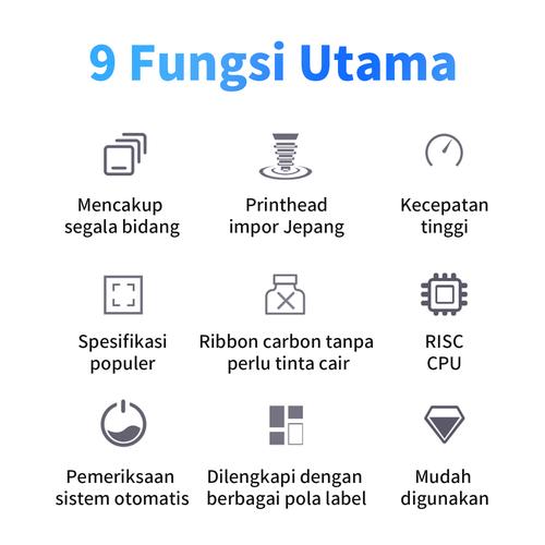 Deli Thermal Printers Mesin Pencetak Kertas Thermal DL-740CS