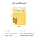 Deli Memo Tempel Seri Kakao 76x76mm,30 Lembar/Pack 21531