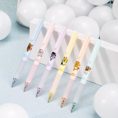 Deli Pen Netral KAKAO FRIENDS isi 6PCS/Kotak A105