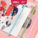 Deli superwings File Bag bahan PVC 0,2MM + 0,5mm A5 12 lembar EZ70502
