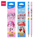 Deli Pensil HB Super Wing dengan penghapus (random)(12pcs/Box) EU53400