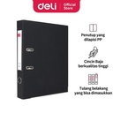 Deli Ordner / Lever Arch File - 2C Hitam&Biru/Black&Blue E39595