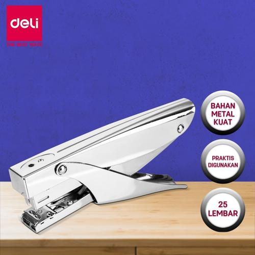 Deli Plier Stapler 25 lembar 24/6 atau 26/6 bahan struktur SPCC E0346S