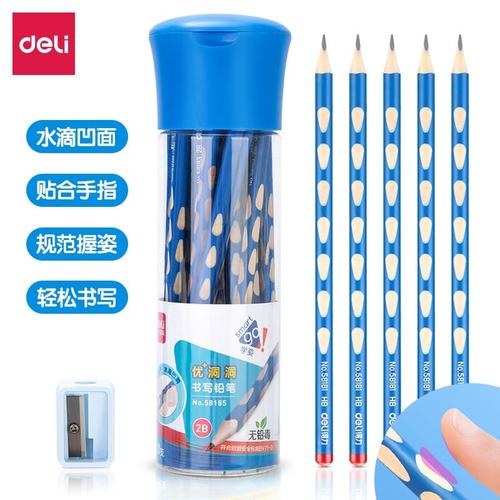 Deli Pensil Kayu-2B 30pcs/ tube Berkualitas Tinggi dengan rautan 58185