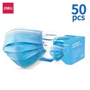 Deli Masker Sekali Pakai dengan tiga lapis, Biru ET10000 - 1pcs
