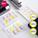 Deli Stiker Nama 8pcs*6 lembar 22*​​33mm 4 Warna EA60002