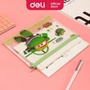 Deli superwings File Bag bahan PVC 0,2MM + 0,5mm A5 12 lembar EZ70502
