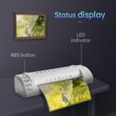 Deli Laminator, Kisaran Laminasi 80-175mic A4 Abu Abu MUDA E3893-EU