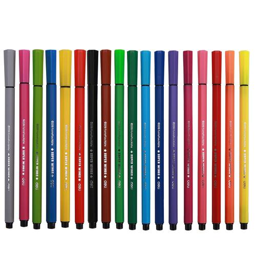 Deli Pensil Cat Air 18 Warna Super Wings Bentuk Hexagonal EC10710