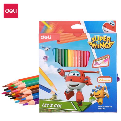 Deli Pensil Warna Kayu 24 warna / box (campuran) EC00820
