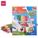 Deli Pensil Warna Kayu 24 warna / box (campuran) EC00820
