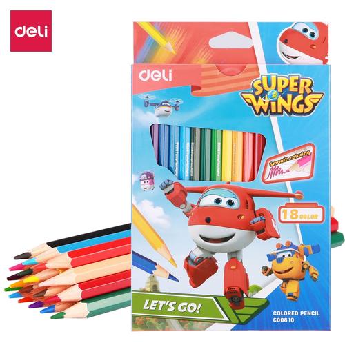 Deli Pensil Warna Kayu 18 warna / box (campuran) EC00810