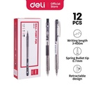 Deli Retractable Smooth writing Ballpoint Pen EQ00120