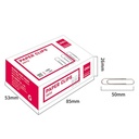 Deli E39713 Nickel plated wire iron material Paper Clips