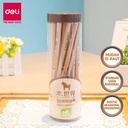 Deli S941-2B Pensil Kayu 30 Pcs/Tube Standar Ujian Nasional Komputer