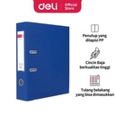 Deli Ordner / Lever Arch File - 2C Hitam&Biru/Black&Blue E39596