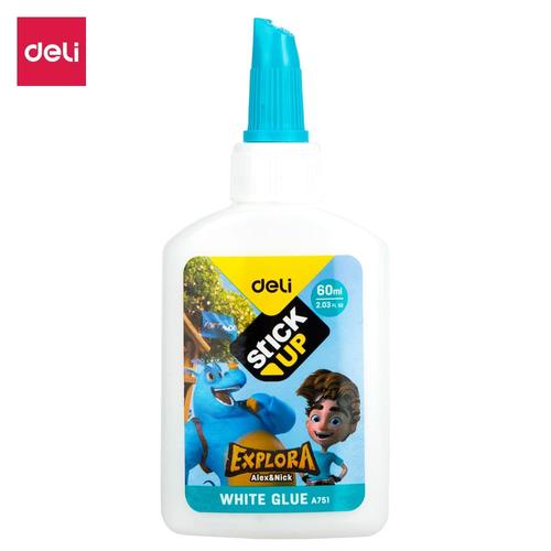 Deli Lem Putih / White Glue - 60ml/pcs Aplikator putar EA75100