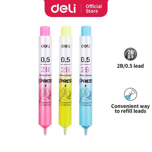 Deli Isi Pensil Mekanik / Mechanical Pencil Lead - 2B 0.5mm EU67600