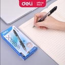 Deli EQ02320 Retractable Smooth Ballpoint Pen 0.7mm Black / Pulpen