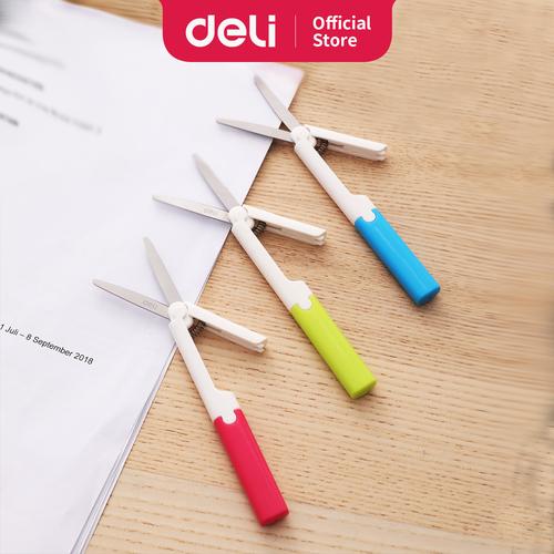 Deli E6076 Portable Scissors / Gunting Portabel