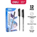 Deli EQ00920 Pulpen 0.7mm Tinta Hitam 1 BOX / 12 Pcs