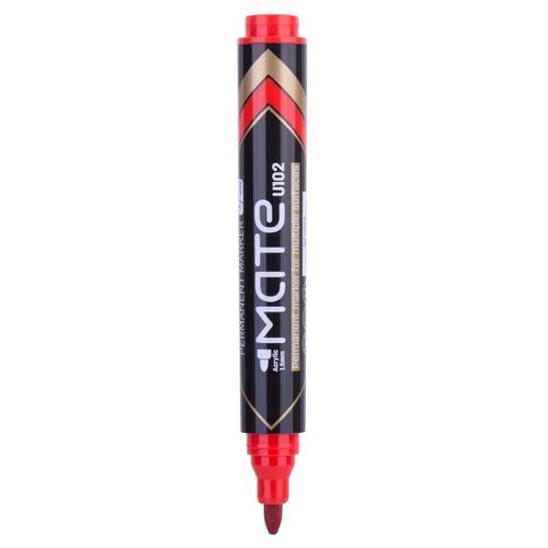 Deli EU10240 (BOX) Permanent Marker/Spidol Permanen-Merah 12 Pcs