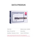 Deli EU10220 (BOX) Permanent Marker/Spidol Permanen-Hitam 12 Pcs
