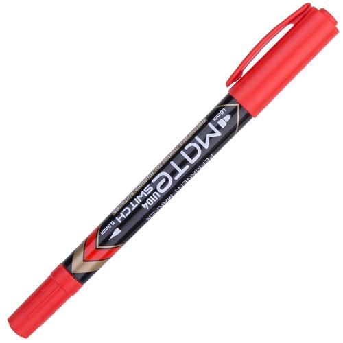 Deli EU10440 (BOX) Permanent Marker/Spidol Permanen-Merah 12 Pcs