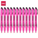 Deli EU35140 (BOX) Highlighter - Pink 12 Pcs