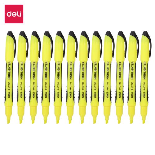 Deli EU35170 (BOX) Highlighter - Yellow 12 Pcs