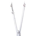 Deli E8604 Jangka-Metal 5pcs Compass w/pencil leads Ink Drawer Silver