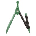 Deli EG20302 Jangka&Pensil Mekanik-Zamak Compass