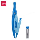 Deli EG20002 Jangka&Pensil -Plastic Compass w/mechanical pencil-Biru
