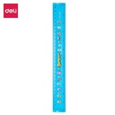 Deli E38015 Penggaris-Printed EcoPVC Flexible Ruler 30cm- Blue