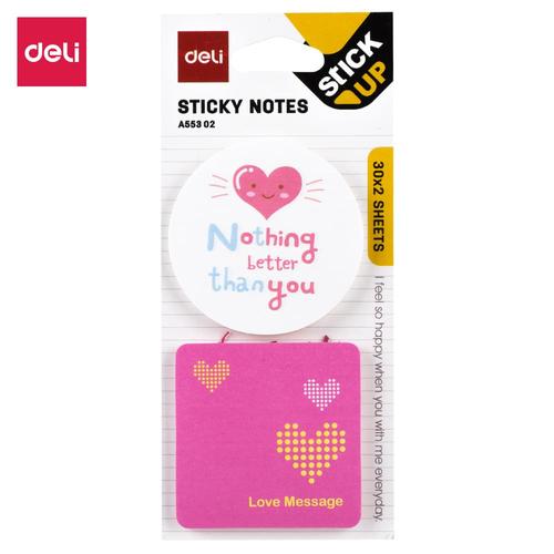 Deli EA55302 Memo tempel - Shape Sticky Notes 51×51mm 2''